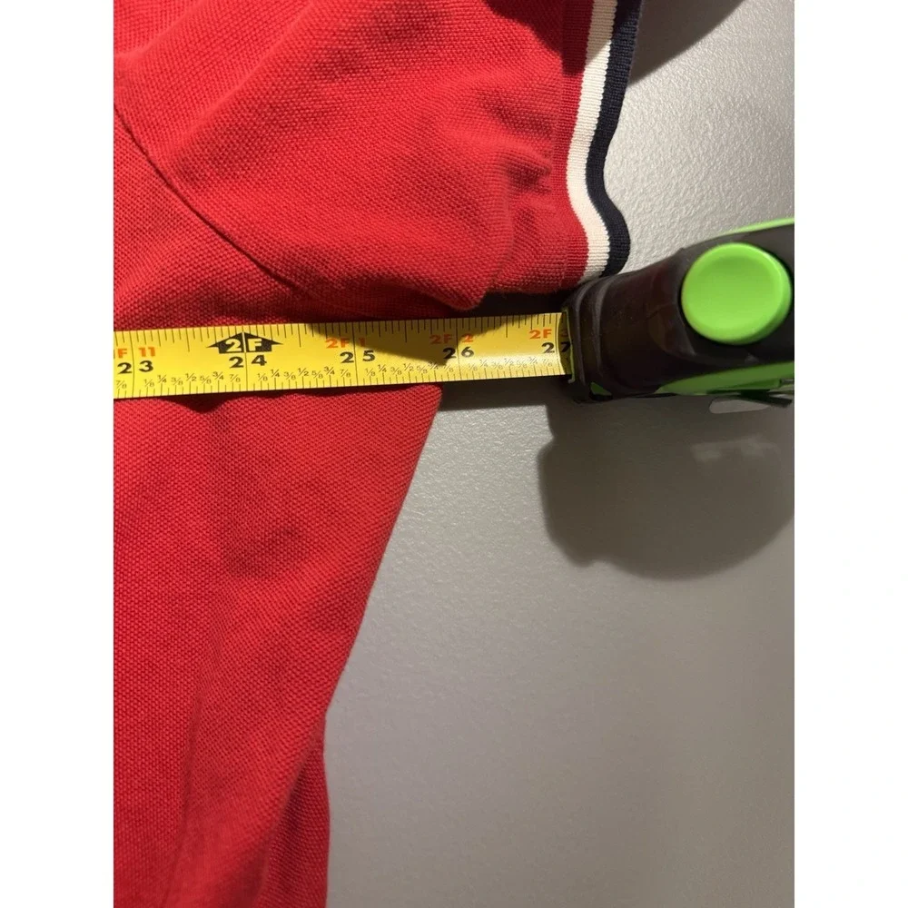 Polo‎ Ralph Lauren Polo Shirt Spelled Out Sleeve Collar Red XXL